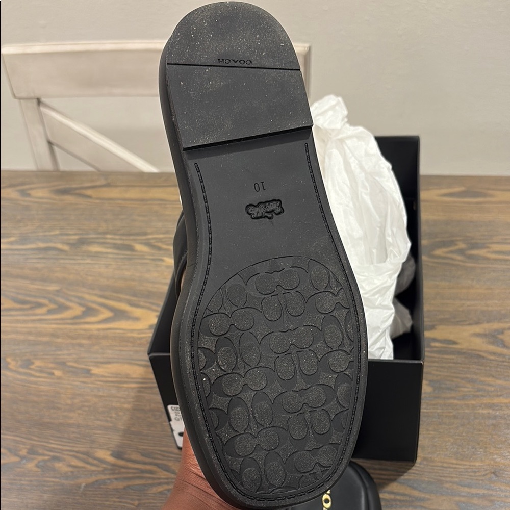 Coach Black Modern Split-Toe Sandals - Picture 2 of 4